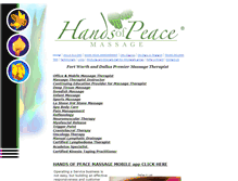 Tablet Screenshot of handsofpeacemassage.net